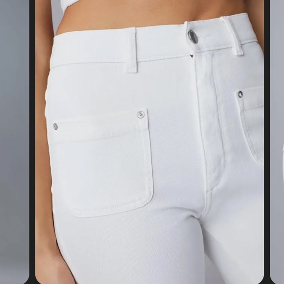 DL1961
Hepburn High Rise Wide Leg Jeans in White Tide - Picture 4 of 6